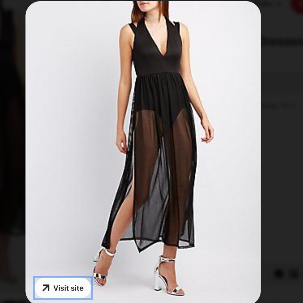 Charlotte Russe BODYsuit with mesh skirt overlay Size M NEW WITH TAG!